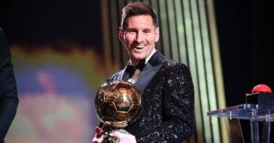 messi with ballon dor