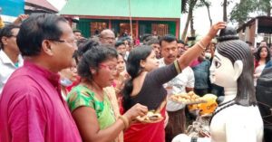 rajganj devi chaushurani idol reahced to temple