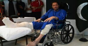 imran khan on wheelchair