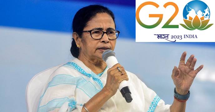 mamata on g20 logo