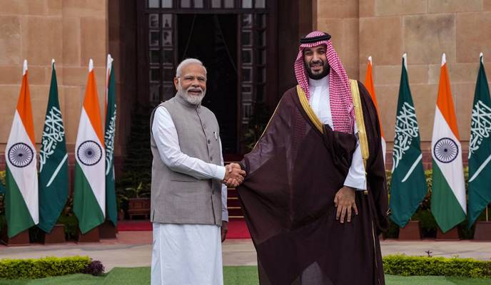 saudi crown prince with modi